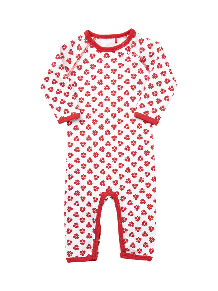 Heldragt med rødt nutty print - Overdele
